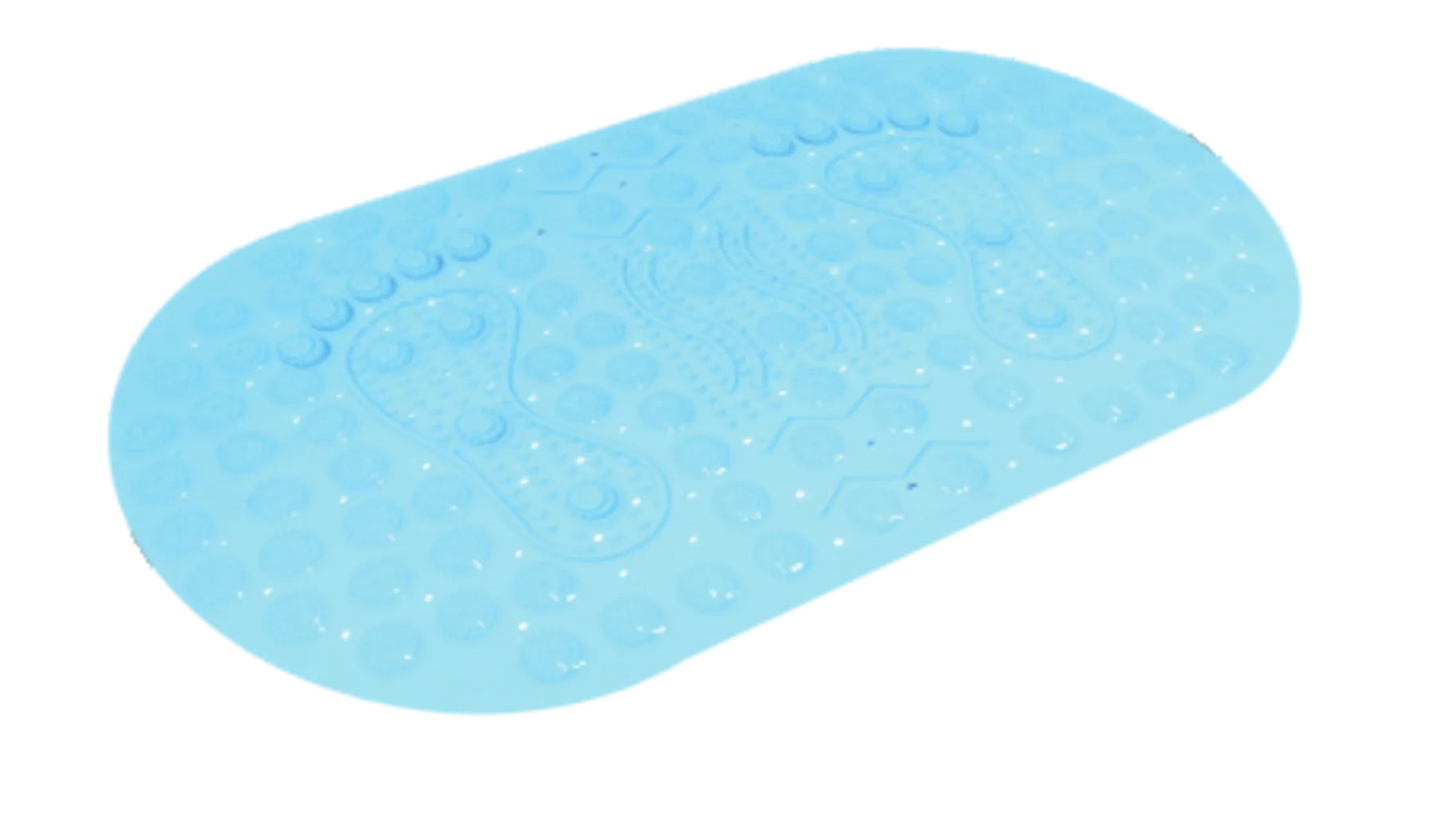 Pvc Bath Mat Ovalado 69.5X39 Cm / Abo-201