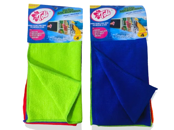 Paño Pack x4 Microfibra